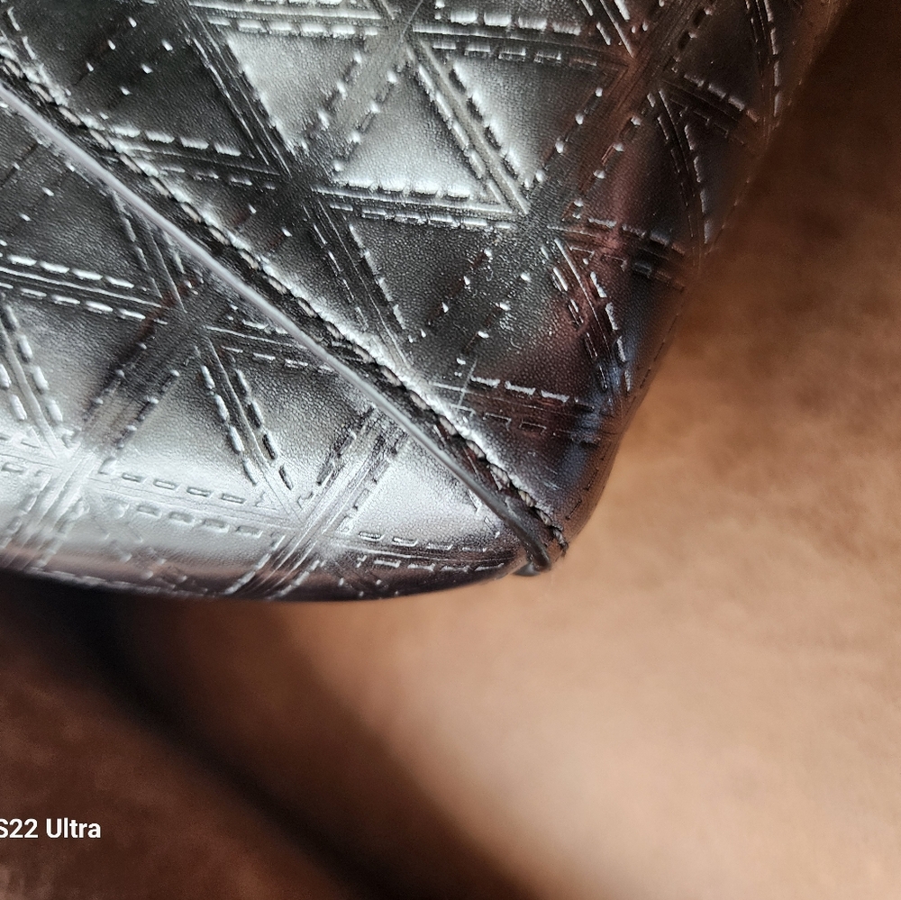 Michael Kors Silver Textured Tote - Picture 6 of 7